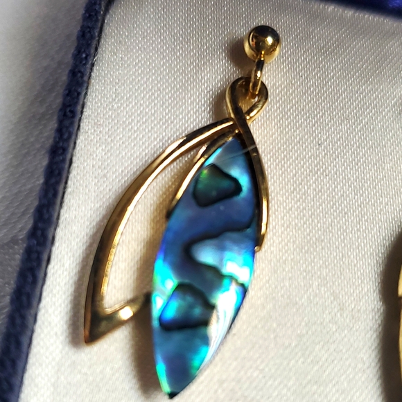 Beautiful Paua Shell Earrings - Picture 4 of 4